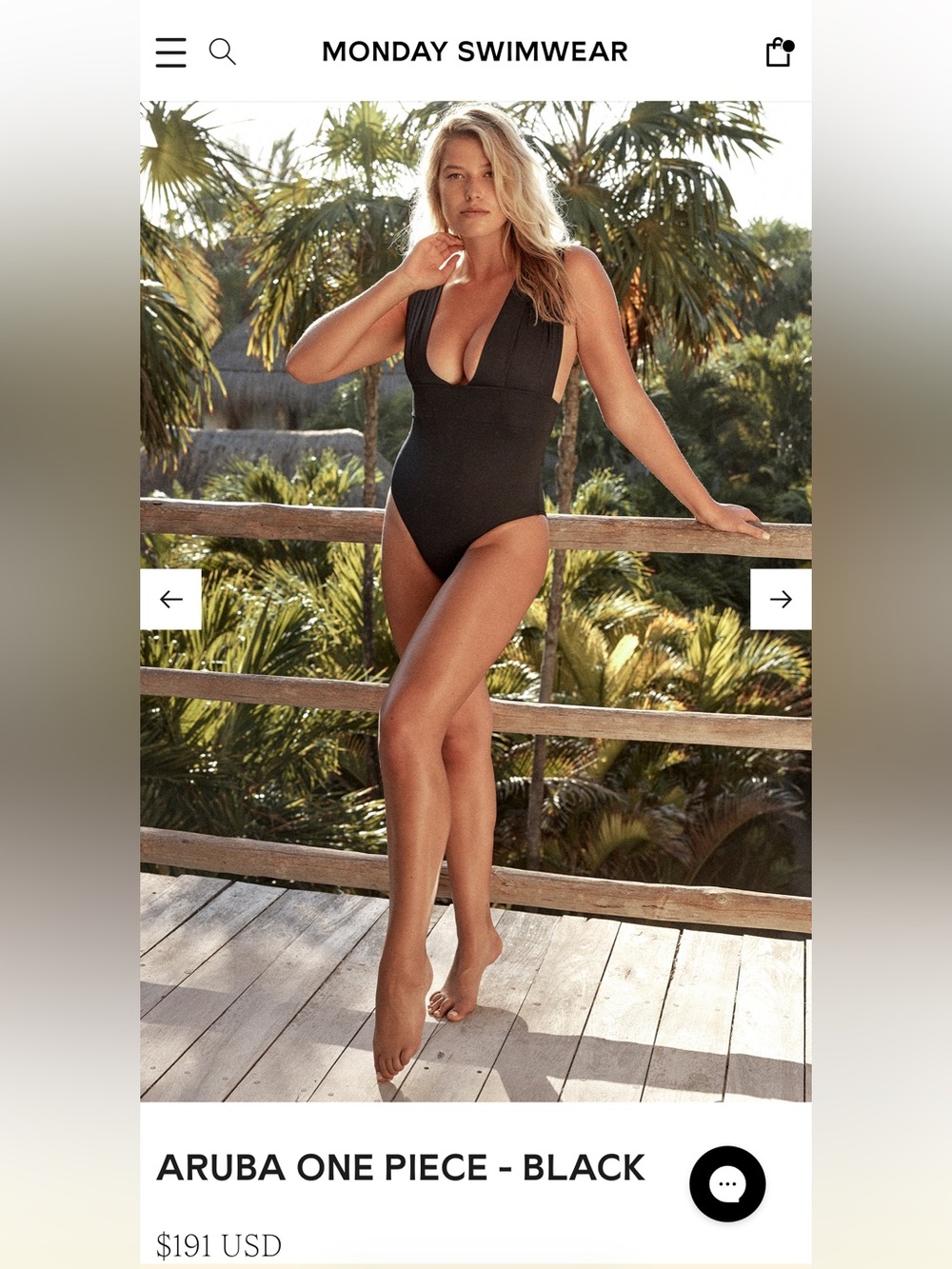 Monday Swimwear Aruba One-Piece Swimsuit - Black XS